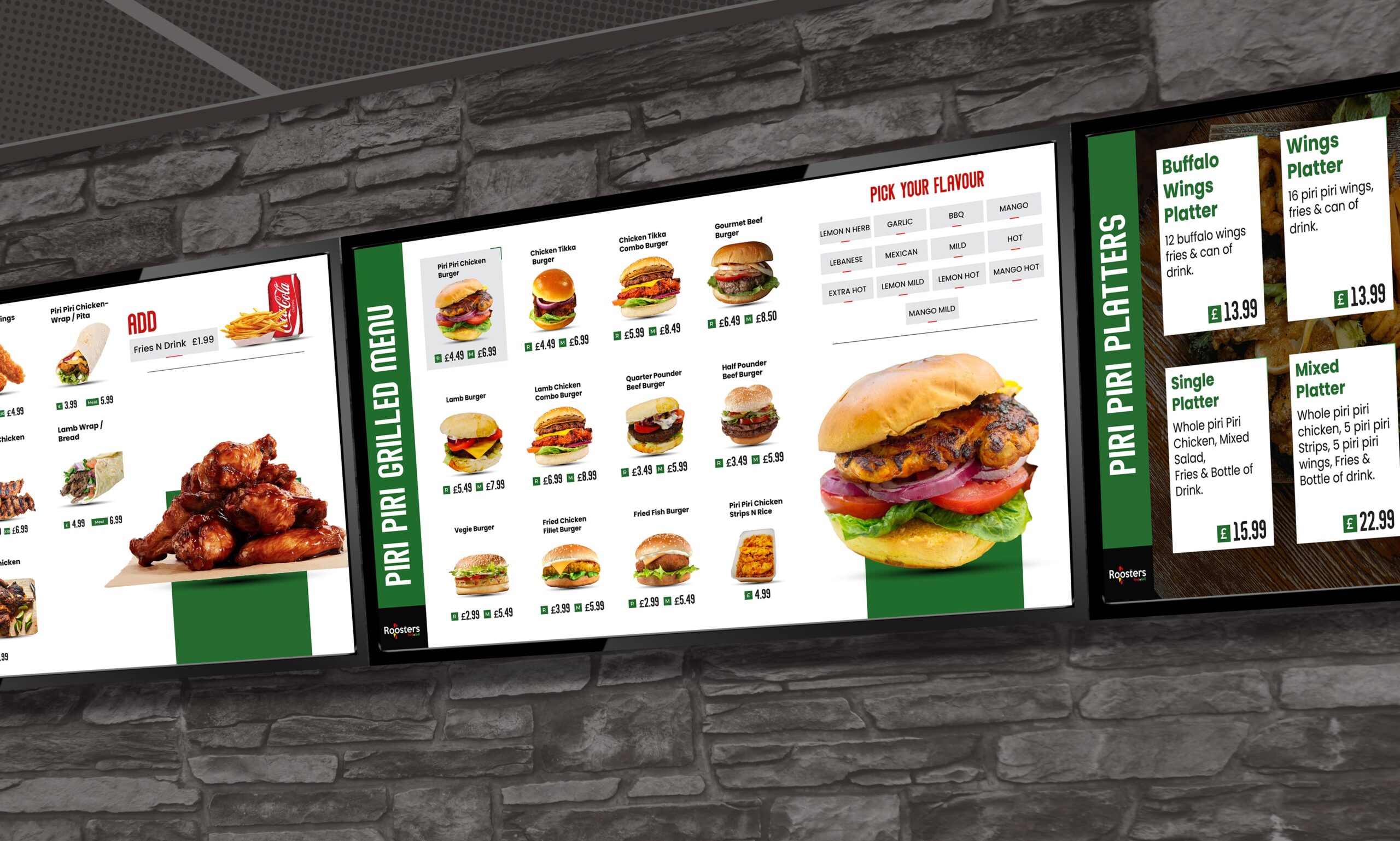 Static Digital Menu