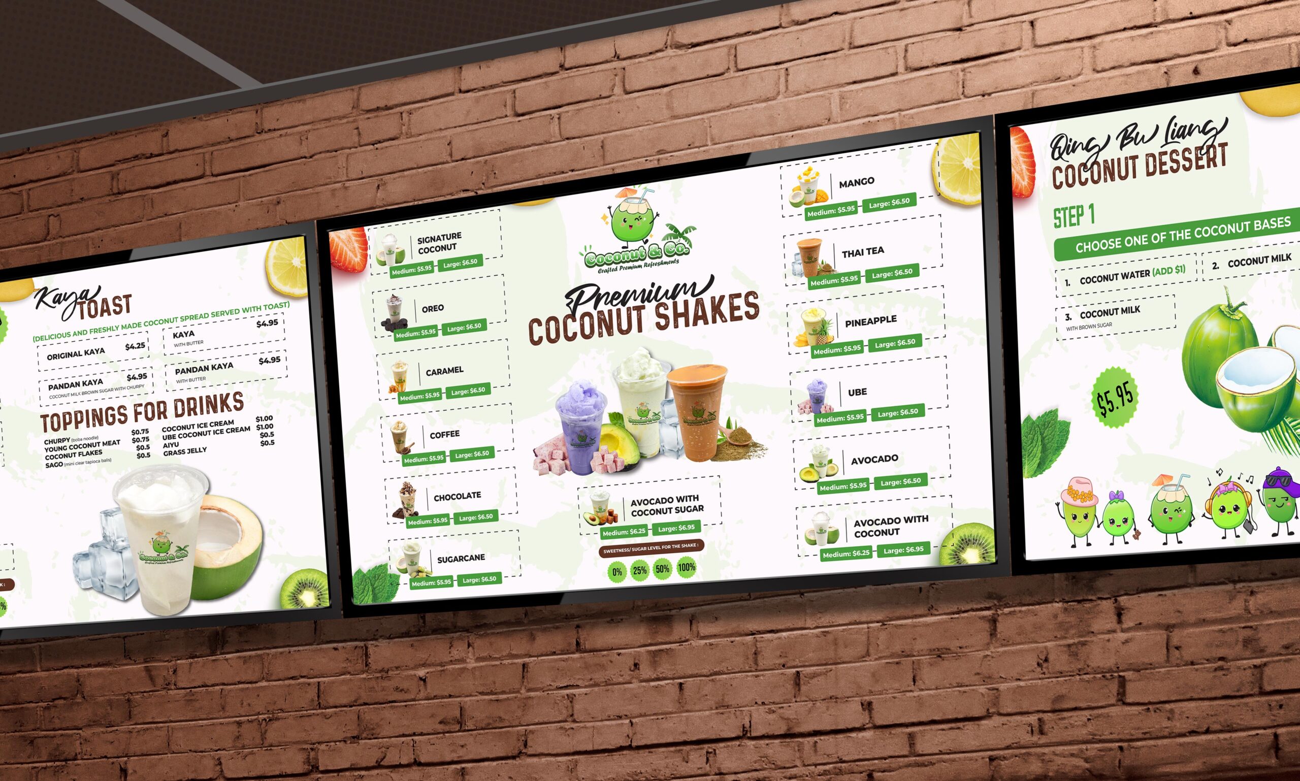 Static Digital Menu