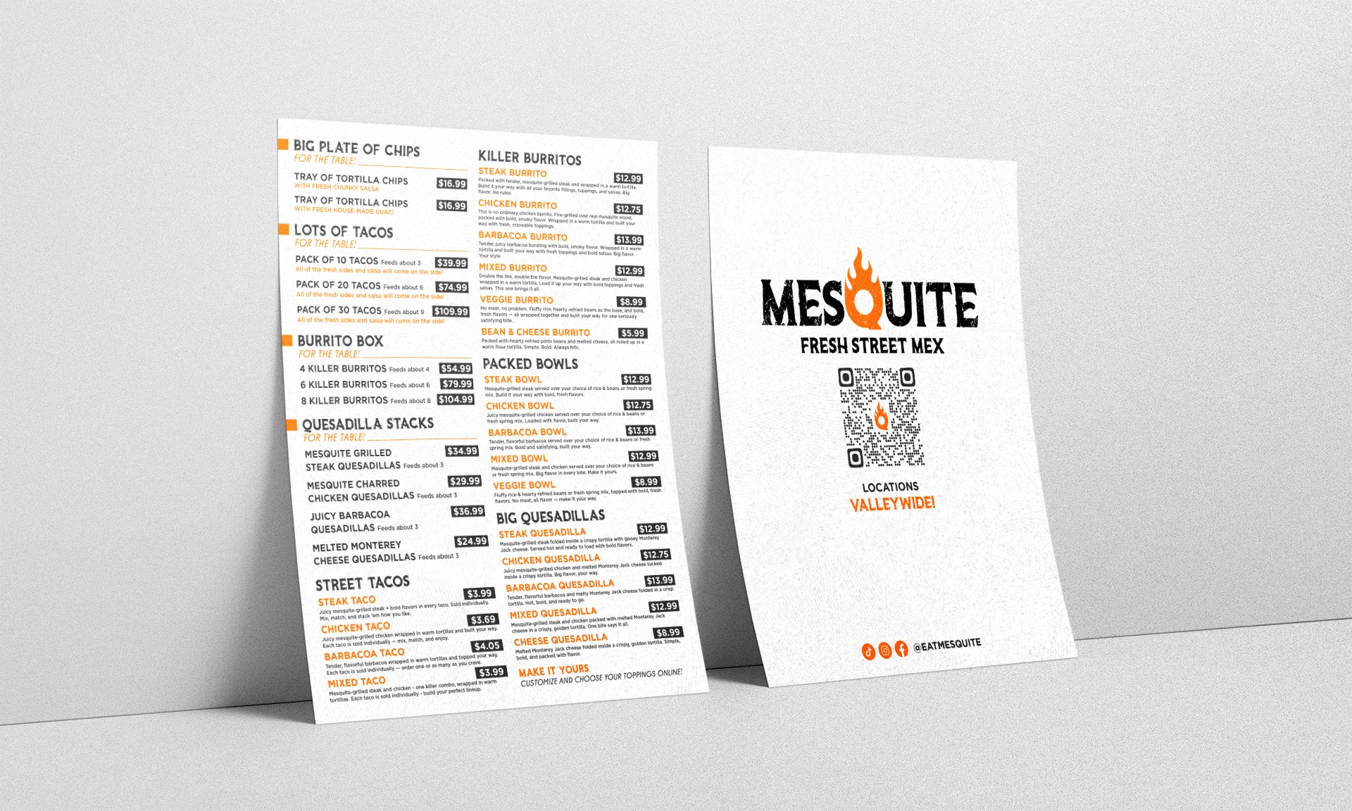 Double Sided Single Page Menu & Flyer