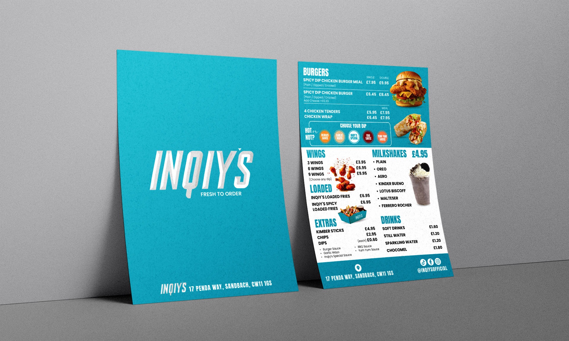 Double Sided Single Page Menu & Flyer