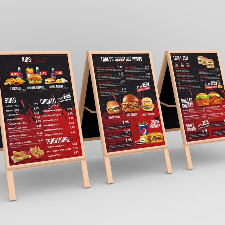 A2 Menu Board